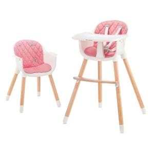 KINDERKRAFT STOLICA ZA HRANJENJE 2U1 SIENNA PINK - Img 3