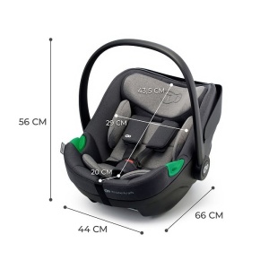 Kinderkraft auto sediste I-CARE i-Size 40-87 cm COOL GREY - Img 3