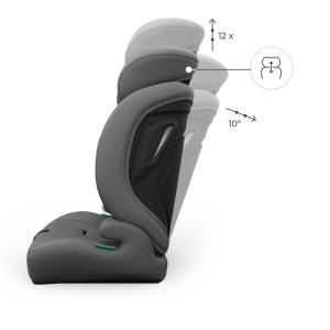 KINDERKRAFT AUTOSEDIŠTE COMFORT UP 2 PLUS I-SIZE GREY - Img 4