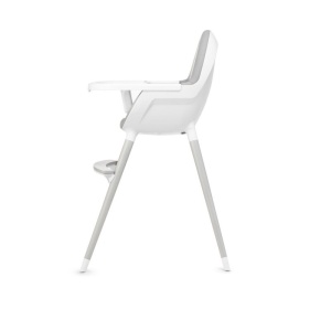 KINDERKRAFT HIGH STOLICA ZA HRANJENJE 2U1 FINI FULL GREY - Img 4