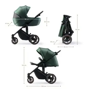 KINDERKRAFT KOLICA 3U1 PRIME 2 PRO GREEN - Img 5