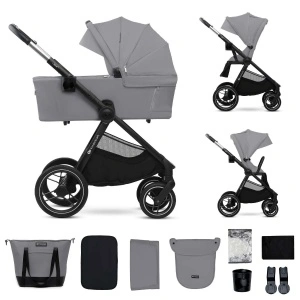 KINDERKRAFT KOLICA ZA BEBE 2U1 NEA 2 PLATINUM GREY - Img 3