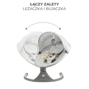 KINDERKRAFT STOLICA ZA LJULJANJE LUMI 2 LIGHT GRAY - Img 2