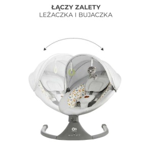 KINDERKRAFT STOLICA ZA LJULJANJE LUMI 2 LIGHT GRAY - Img 6