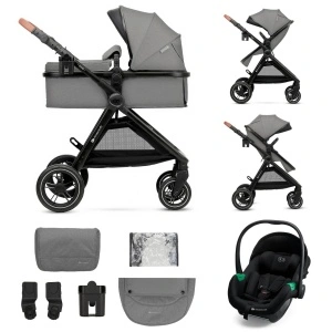 KINDERKRAFT ESME PRO KOLICA ZA BEBE 3U1 GRAY