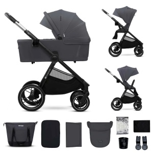 KINDERKRAFT KOLICA ZA BEBE 2U1 NEA 2 DEEP GREY - Img 3