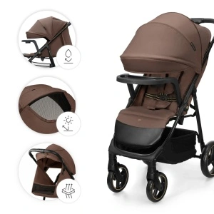 KINDERKRAFT KOLICA ZA BEBE SA TACNOM TRIG 3 BROWN - Img 2
