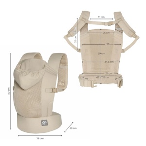 KINDERKRAFT NOSILJKA ZA BEBU CARRYBEE BEIGE - Img 6