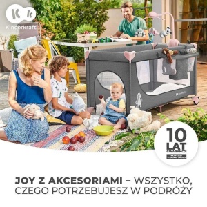 KINDERKRAFT PRENOSIVI KREVETAC JOY PINK SA DODACIMA - Img 2