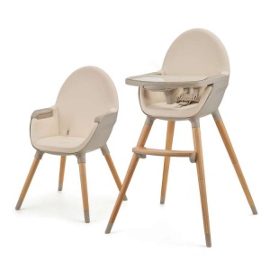 KINDERKRAFT STOLICA ZA HRANJENJE 2U1 FINI2 BEIGE - Img 5