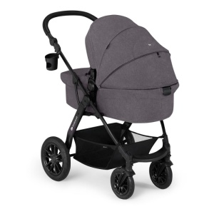 KINDERKRAFT XMOOV KOLICA ZA BEBE SET 3U1 DARK GREY - Img 6