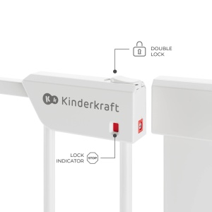 KINDERKRAFT ZAŠTITNA OGRADICA SAFE SNAP WHITE - Img 3