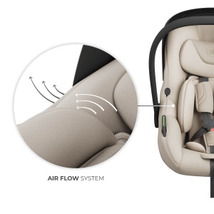 KINDERKRAFT AUTO SEDIŠTE I-LITE SA BAZOM ENDURA SAFE FX BEIGE - Img 4