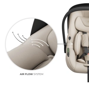 KINDERKRAFT AUTO SEDIŠTE I-LITE SA BAZOM ENDURA SAFE FX BEIGE - Img 4