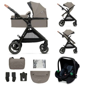 KINDERKRAFT ESME KOLICA ZA BEBE 3U1 SAND BEIGE - Img 6