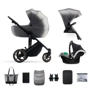 Kinderkraft kolica PRIME 2 3u1 MINK PRO SHADOW GREY