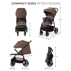 KINDERKRAFT KOLICA TRIG 3 GRANITE BROWN - Img 4