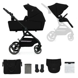 KINDERKRAFT KOLICA YOXI 2u1 PURE BLACK - Img 3