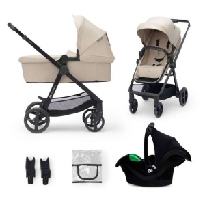 KINDERKRAFT KOLICA ZA BEBE NEWLY SET 3U1 SAND BEIGE - Img 4