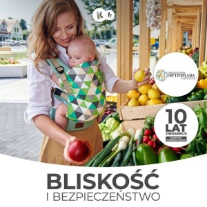 KINDERKRAFT NOSILJKA ZA BEBU NINO CONFETI DENIM - Img 2