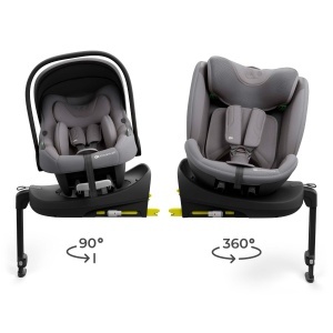 KINDERKRAFT SET AUTO SEDIŠTA I-LITE I-FIX ENDURA SAFE SA ISOFIX BAZOM GREY - Img 6