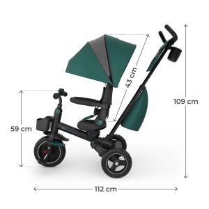 KINDERKRAFT TRICIKL SPINSTEP 2 PLUS GREEN - Img 6