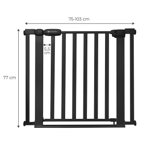 KINDERKRAFT ZAŠTITNA OGRADICA LOCK&GO BLACK - Img 2