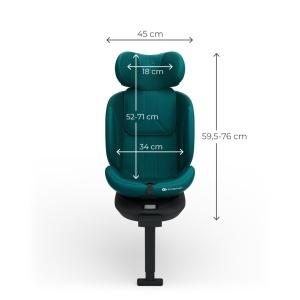 KINDERKRAFT AUTO SEDISTE I-360 2 PLUS i size 40-150cm GREEN - Img 5