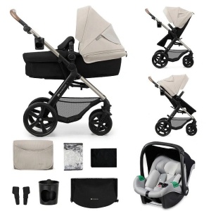 KINDERKRAFT KOLICA ZA BEBE SET 3U1 MOOV 2 SIVA - Img 5