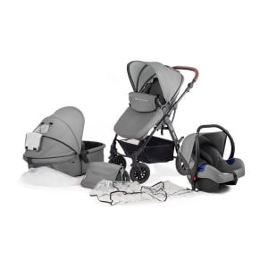 KINDERKRAFT MOOV CT KOLICA ZA BEBE SET 3U1 GREY - Img 2