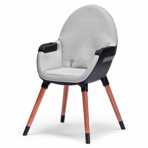 KINDERKRAFT STOLICA ZA HRANJENJE 2U1 FINIX GREY - Img 4
