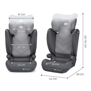 KINDERKRAFT AUTOSEDISTE I-SPARK I SIZE GREY - Img 6