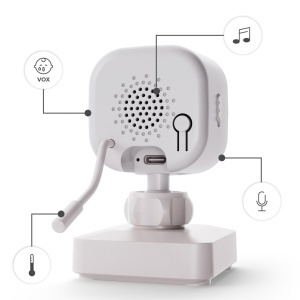 KINDERKRAFT BABY KAMERA NIGHTEYE TRAVEL WHITE - Img 4