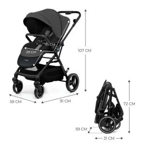 KINDERKRAFT KOLICA YOXI MOONLIGHT GREY - Img 2