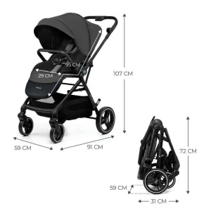 KINDERKRAFT KOLICA YOXI MOONLIGHT GREY - Img 2
