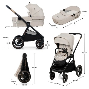KINDERKRAFT KOLICA ZA BEBE SET 2U1 NEA 2 SOFT BEIGE - Img 4