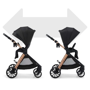 KINDERKRAFT KOLICA ZA BEBE SET 3U1 VESTO 2 BLACK - Img 3