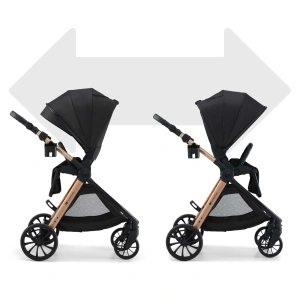 KINDERKRAFT KOLICA ZA BEBE SET 3U1 VESTO 2 BLACK - Img 3