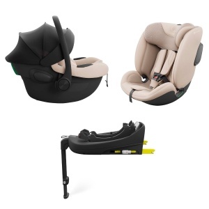 KINDERKRAFT SET AUTO SEDIŠTA I-LITE I-FIX ENDURA SAFE SA ISOFIX BAZOM BEIGE - Img 5