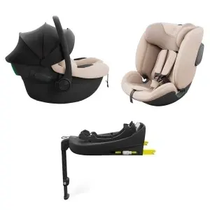 KINDERKRAFT SET AUTO SEDIŠTA I-LITE I-FIX ENDURA SAFE SA ISOFIX BAZOM BEIGE - Img 5