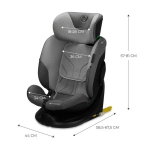 KINDERKRAFT AUTO SEDISTE I-FIX i size 40-150cm COOL GREY - Img 6