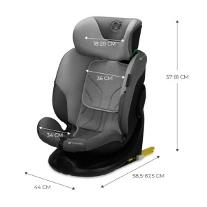 KINDERKRAFT AUTO SEDISTE I-FIX i size 40-150cm COOL GREY - Img 6