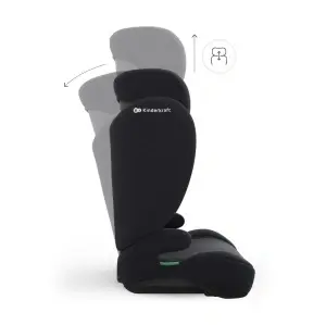 KINDERKRAFT AUTOSEDISTE I-SPARK 2 PLUS I SIZE BLACK - Img 3