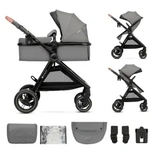 KINDERKRAFT ESME KOLICA ZA BEBE 2U1 GRAY