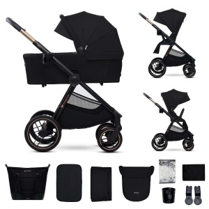 KINDERKRAFT KOLICA ZA BEBE SET 2U1 NEA 2 MIDNIGHT BLACK - Img 3