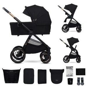 KINDERKRAFT KOLICA ZA BEBE SET 2U1 NEA 2 MIDNIGHT BLACK - Img 3