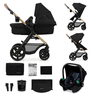 KINDERKRAFT MOOV 2 KOLICA ZA BEBE 3U1 PURE BLACK - Img 5