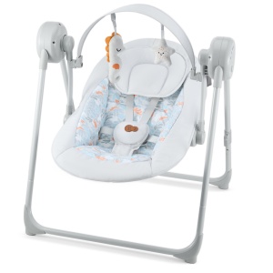 Kinderkraft stolica za ljuljanje SWINGEE grey - Img 5