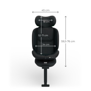 KINDERKRAFT AUTO SEDISTE I-360 2 PLUS i size 40-150cm BLACK - Img 6