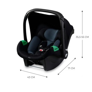 KINDERKRAFT AUTOSEDISTE MINK PRO i-SIZE 40-75 BLACK - Img 4